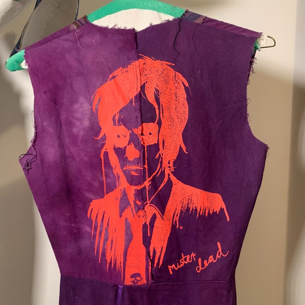 Handmade Punk Dress - Mister Dead and Mickey Mouse